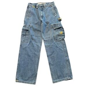 Pepe Jeans London Vintage Carpenter Cargo Jeans Workwear Y2K Denim 28x29 Utility